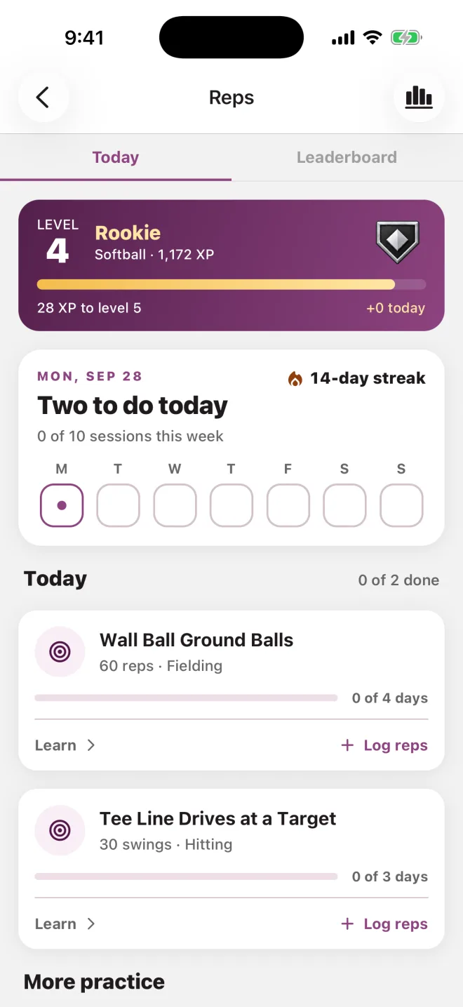 Bravara practice drills assigned for today